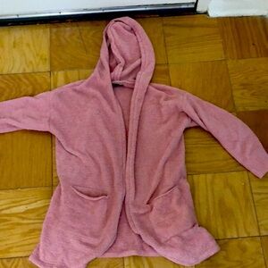 Almost Famous Fuzzy Pink Hooded Jacket